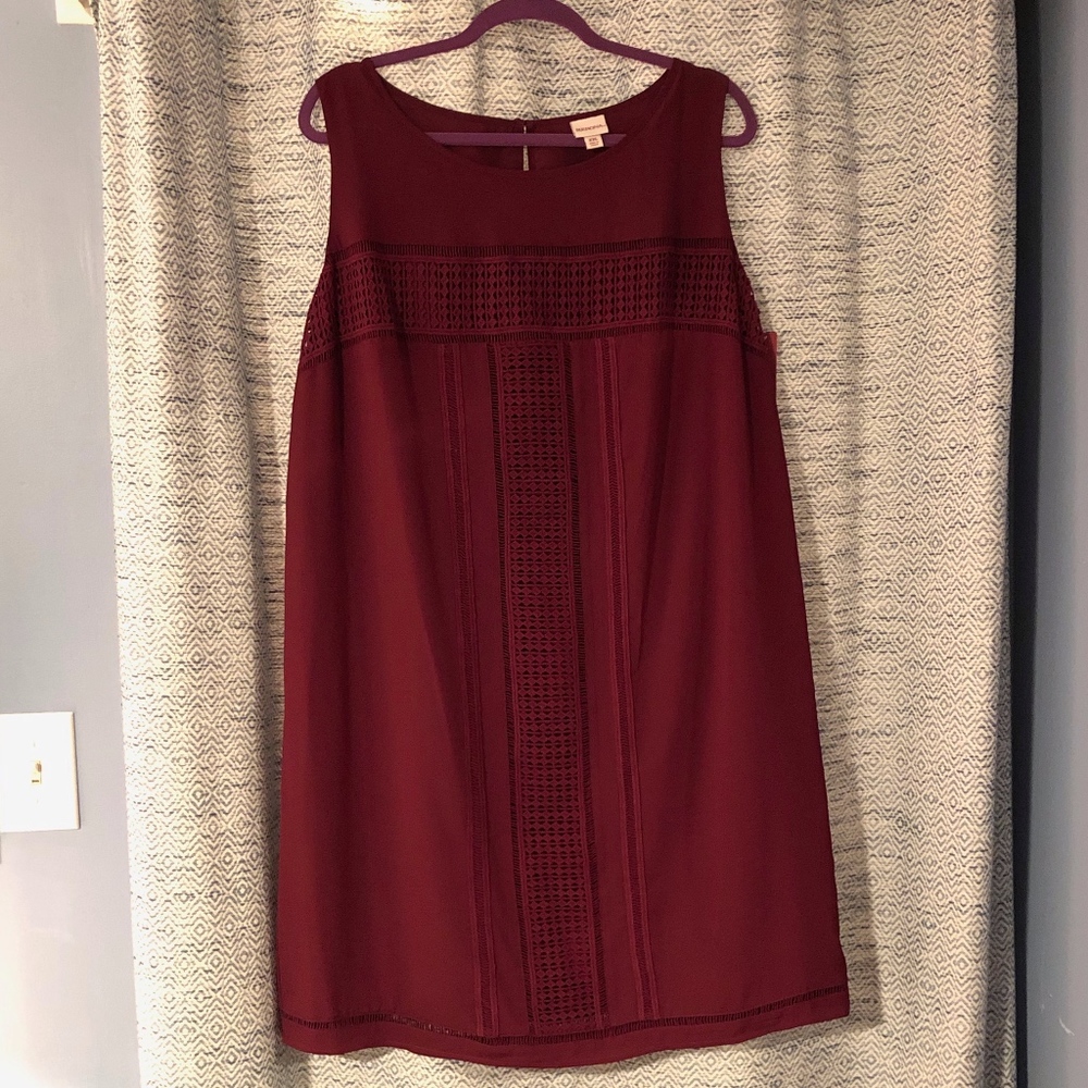 NWT Merona Shift Dress with Lace Detail